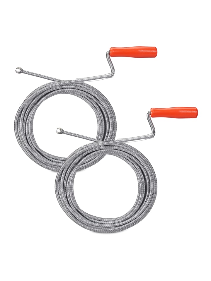 relaxdays 2 x Rohrreinigungsspirale in Silber - (L)10 m günstig kaufen onesize