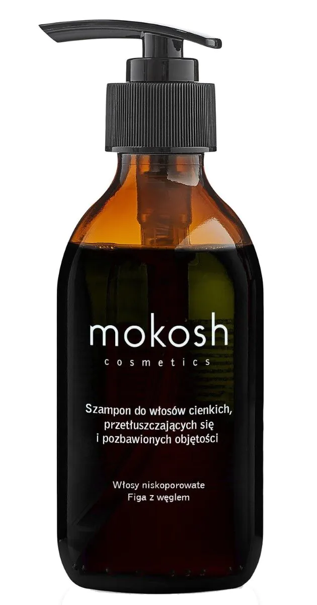 „Mokosh“ šampūnas ploniems, riebiems ir apimties netekusiems plaukams. Figų (dar žinomų kaip mažo porėtumo) 2