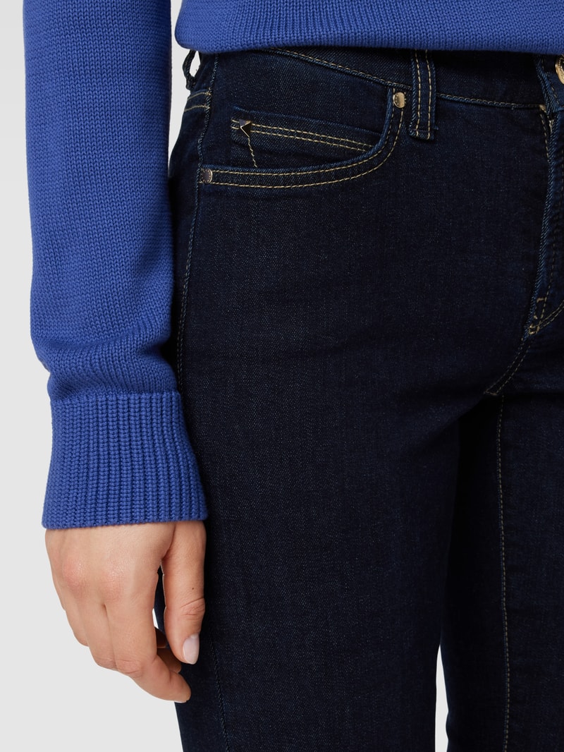 Flared Jeans mit 5-Pocket-Design Modell 'PARIS' in dunkelblau
