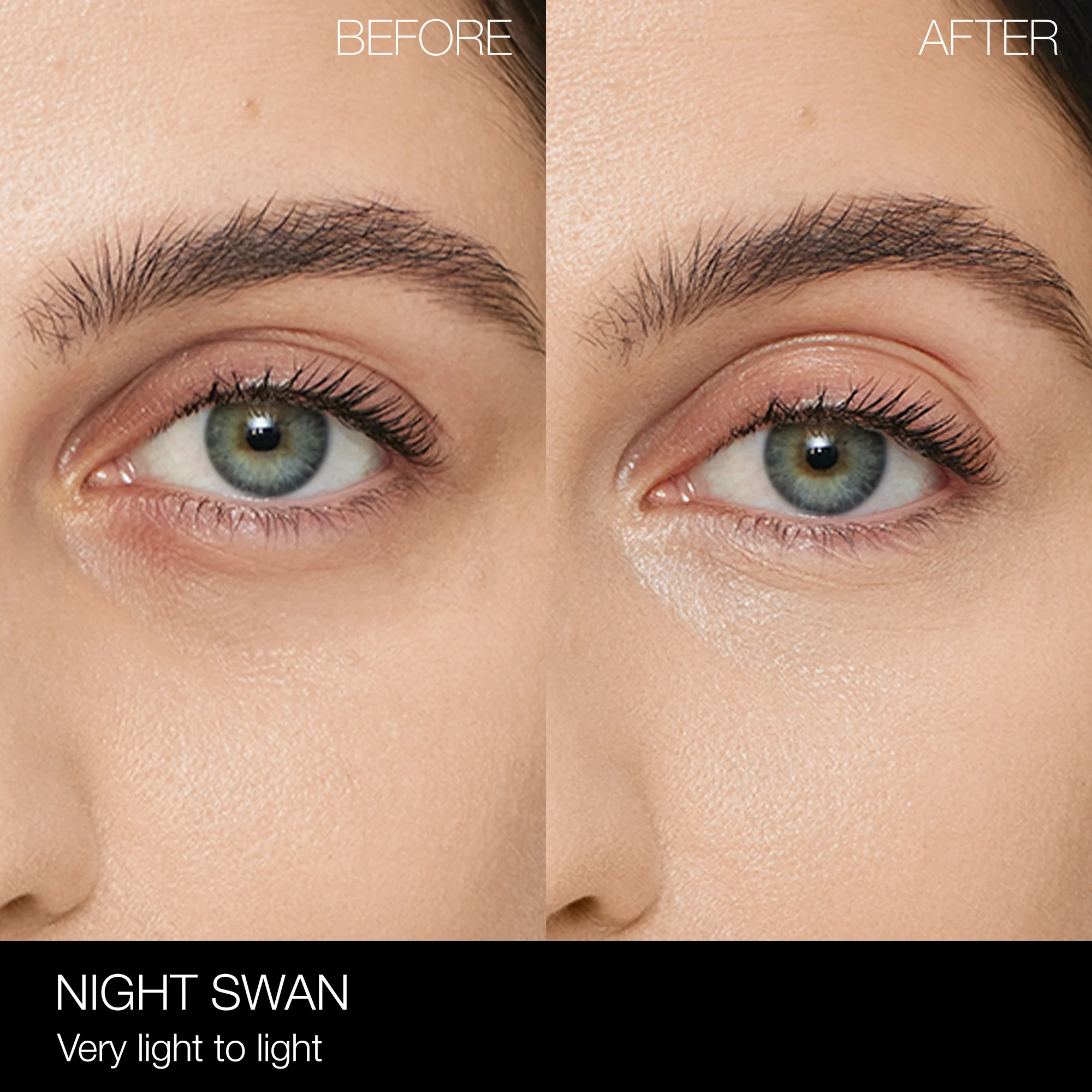Corrector iluminador para el contorno de ojos con reflejo de luz