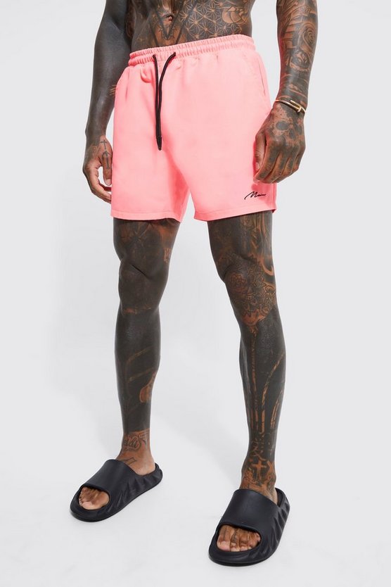 Mittellange Man Signature Badehose