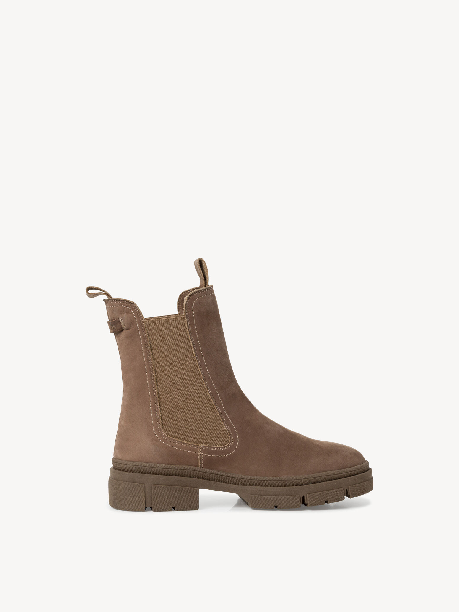 Bottine Chelsea en cuir - marron