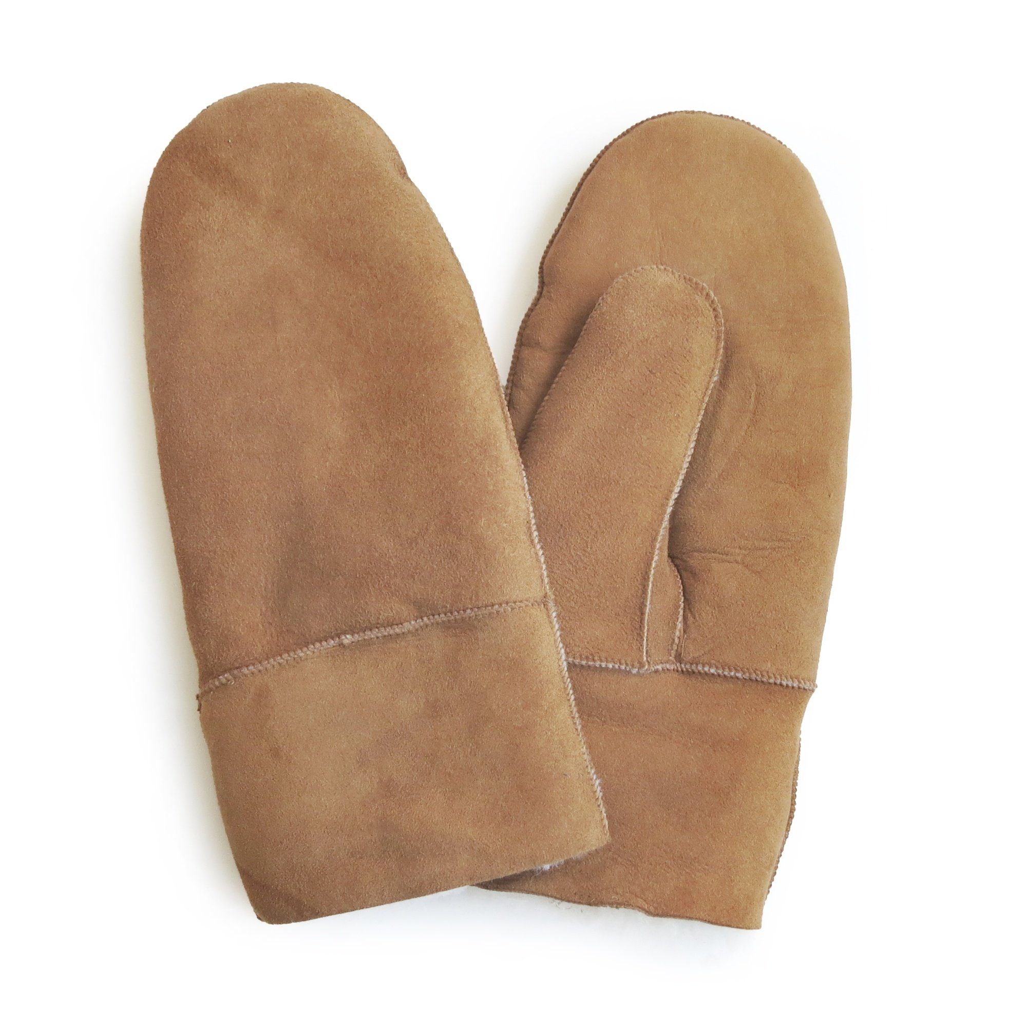 Sonia Originelli Fäustlinge Fausthandschuh Schaf Lammfell Fäustlinge Leder Handschuhe Struktur des Fells kann abweichen, Farben können abweichen
