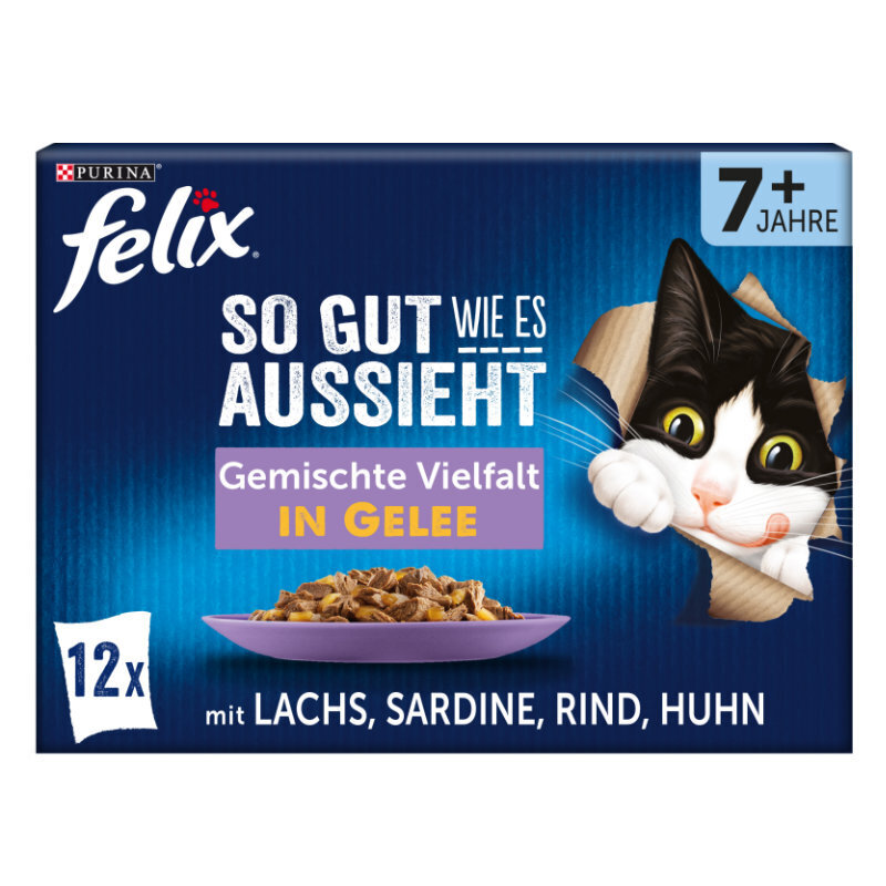 Felix Nassfutter Felix So gut wie es aussieht Senior 12x85g