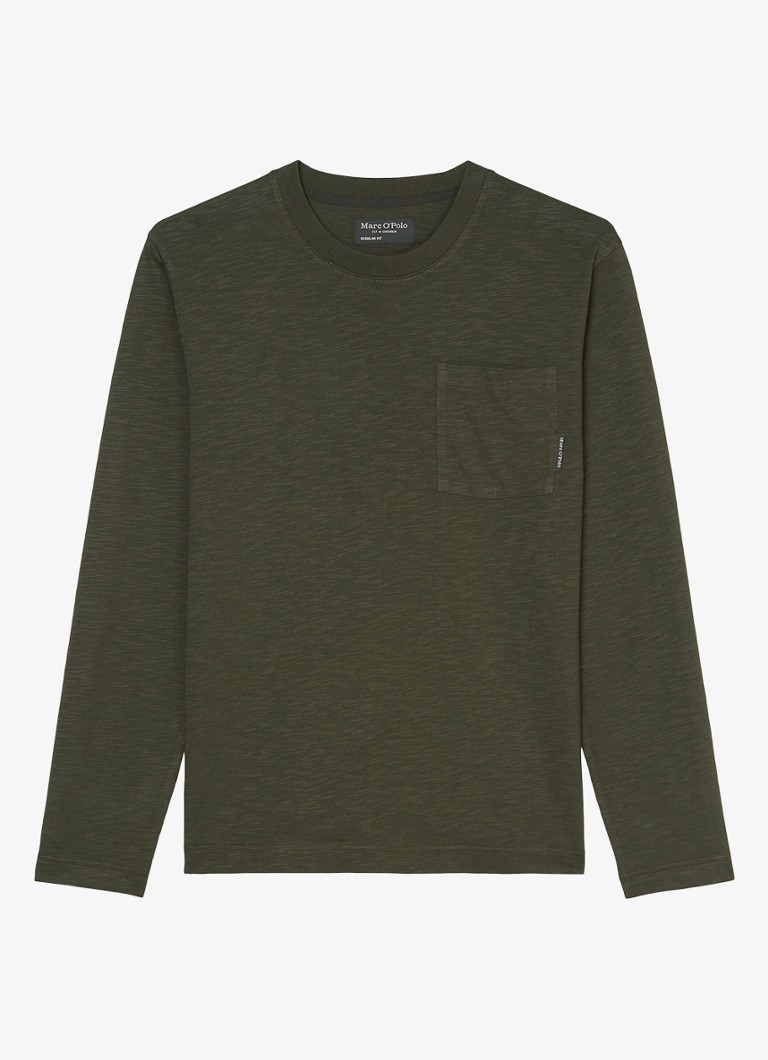 Camisa de manga comprida Marc O'Polo com bolso no peito
