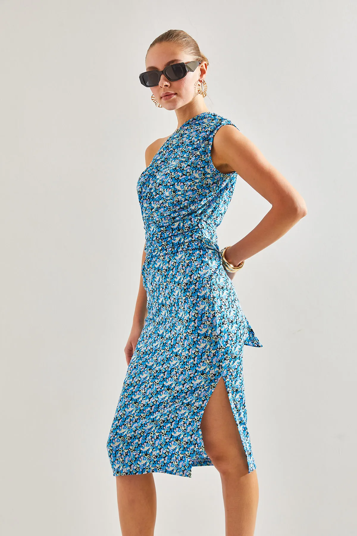 Bianco Lucci  Kleid - Blau - A-Linie