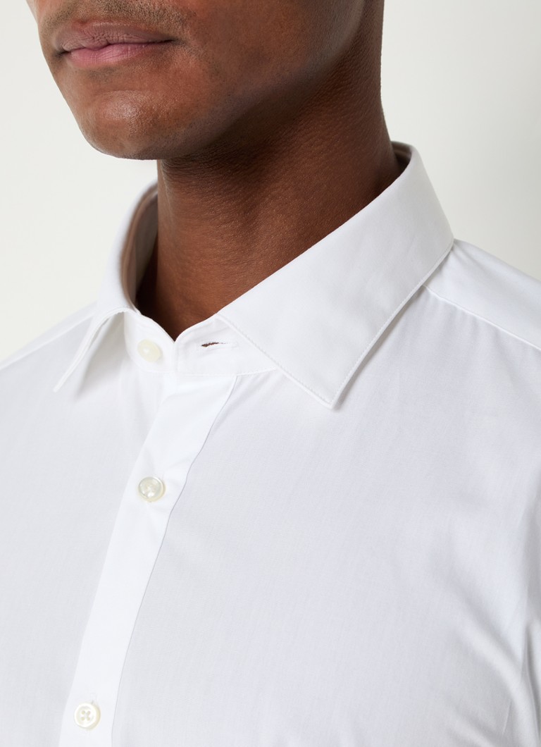 Camisa HUGO BOSS King de algodão com corte slim