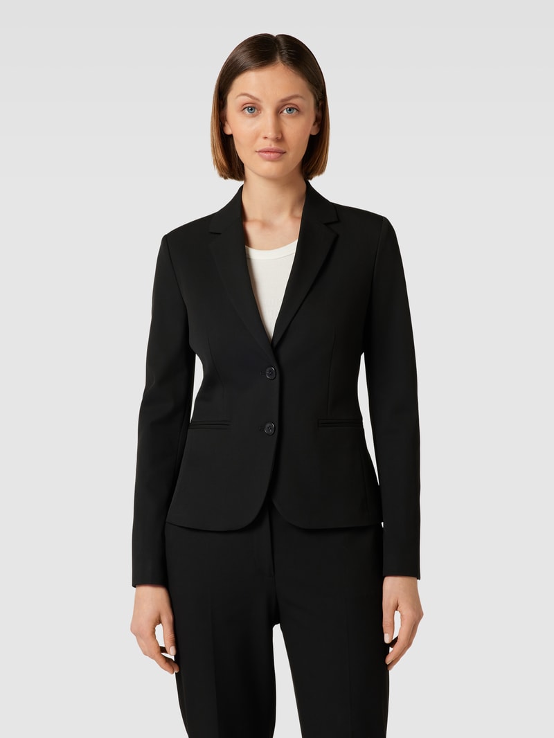 Blazer mit Paspeltaschen in schwarz