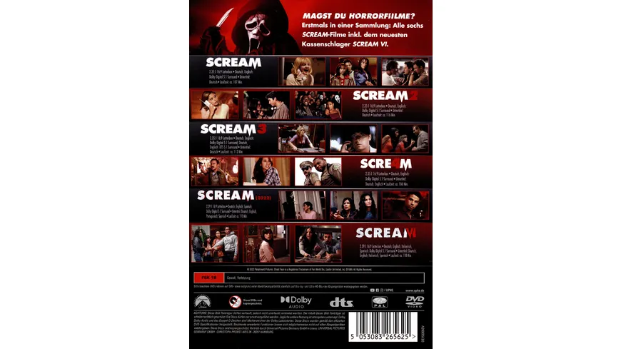 Scream 6-Movie Collection  [6 DVDs]