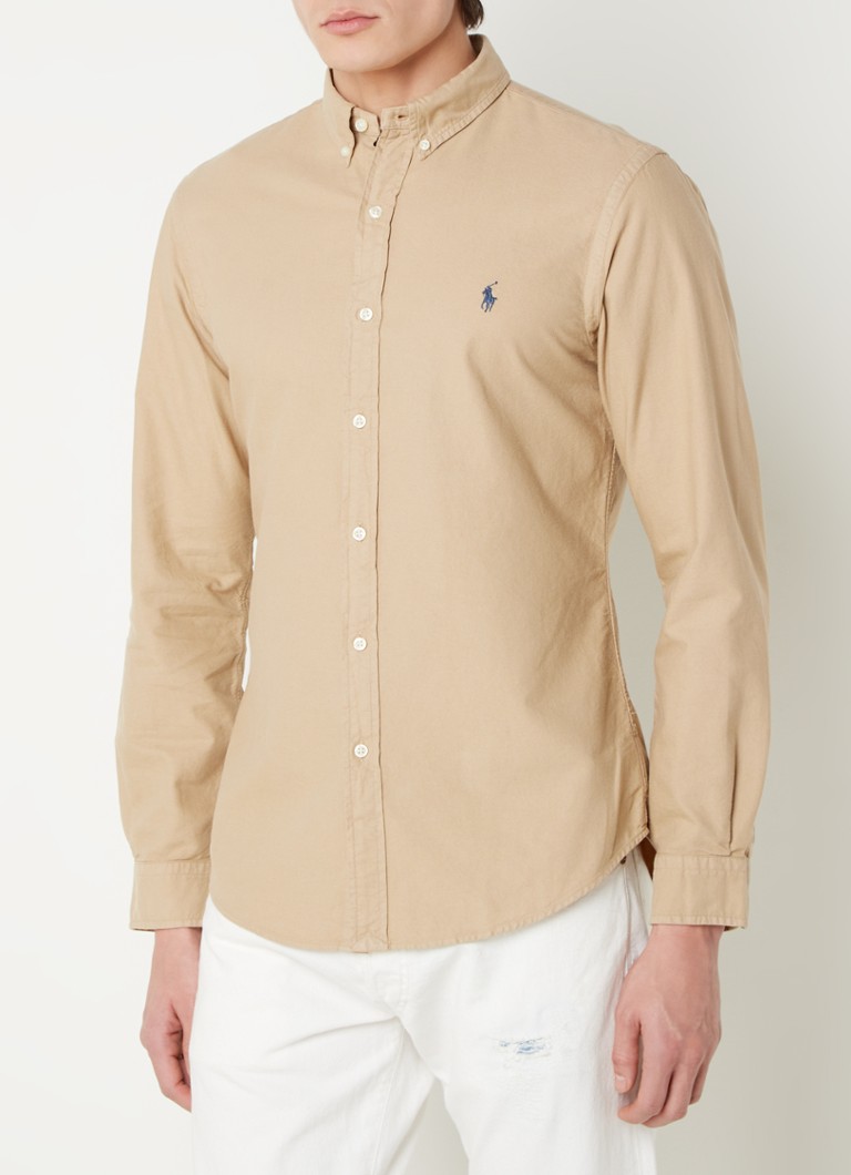 Ralph Lauren Oxford slim fit košulja s vezom logotipa
