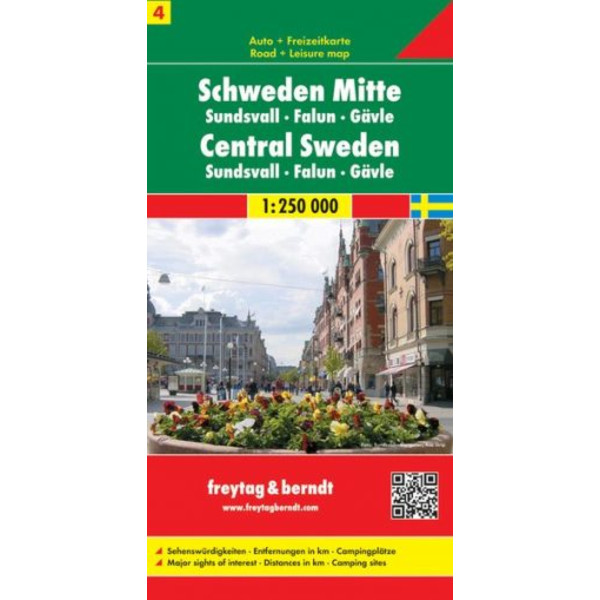 SCHWEDEN 4 MITTE 1 : 250 000. AUTOKARTE - Straßenkarte
