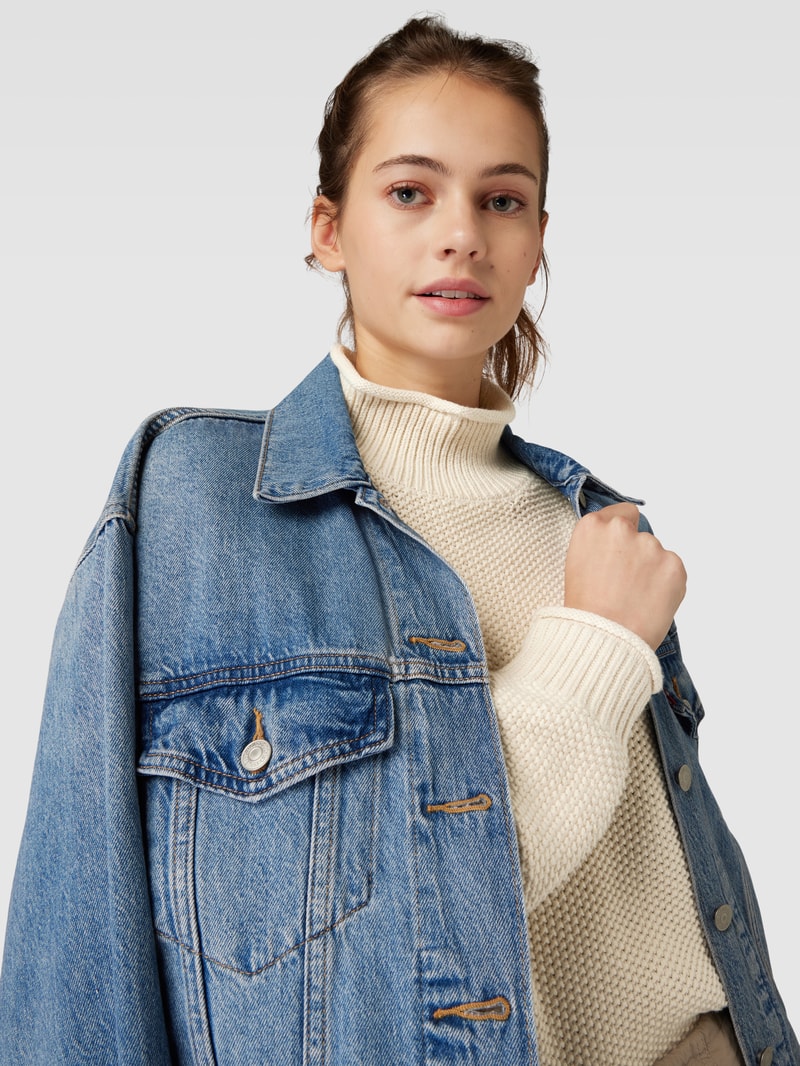 Strickpullover mit Turtleneck Modell 'MALVA' in offwhite