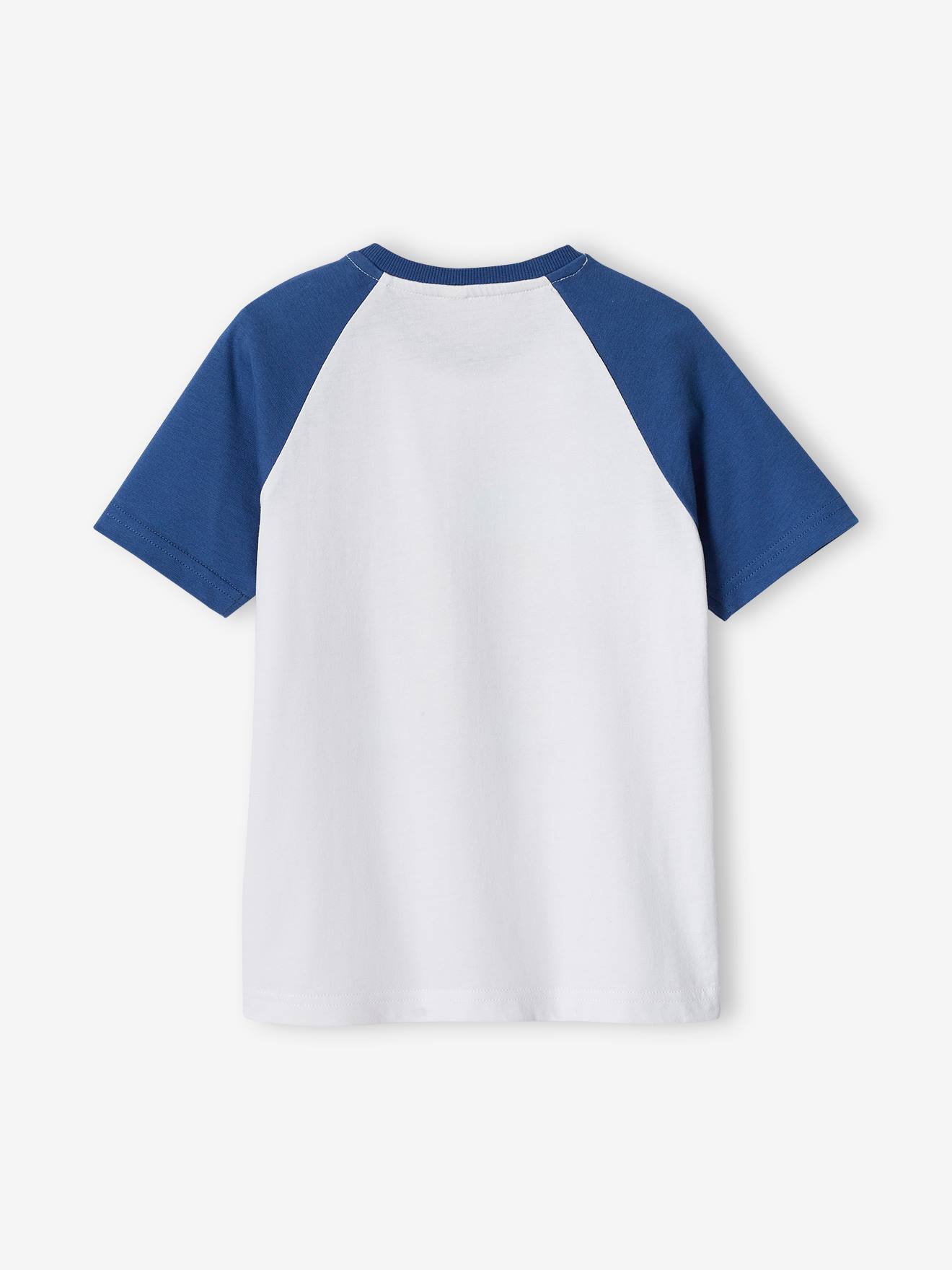 Vertbaudet Jungen T-Shirt mit Kontrastärmeln - salbeigrün