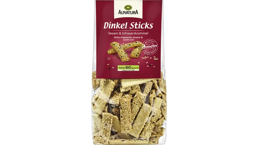 Alnatura Bio Dinkel Sticks Sesam & Schwarzkümmel 150 g