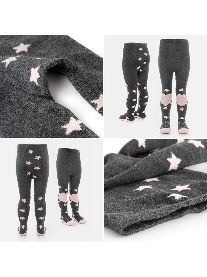 LaLoona Krabbelstrumpfhose - Sterne Rose - in rosa,grau günstig kaufen