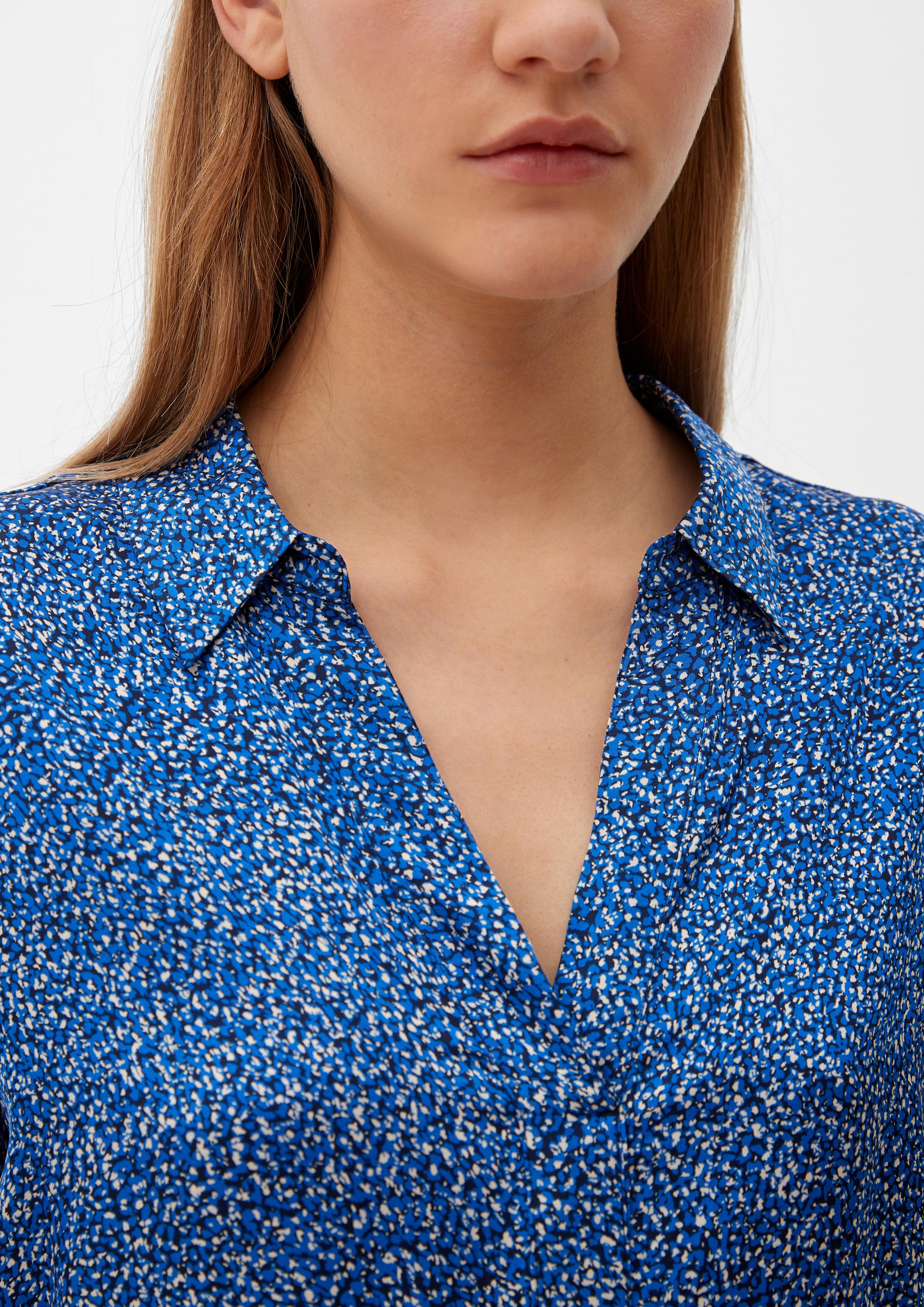 Viskosebluse mit Polokragen  2129232-59A0