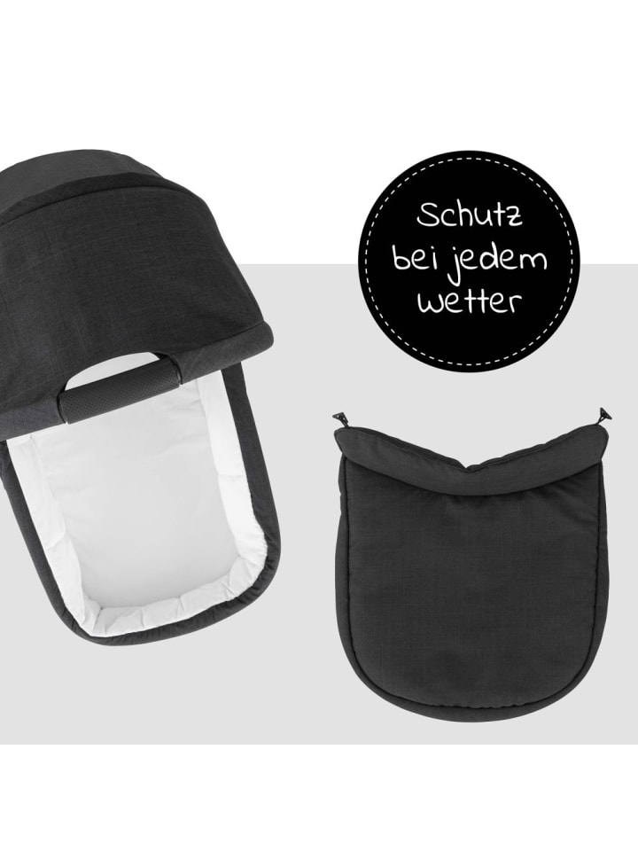 Hauck Babywanne für Buggy Colibri - Melange Black in schwarz,grau günstig kaufen onesize