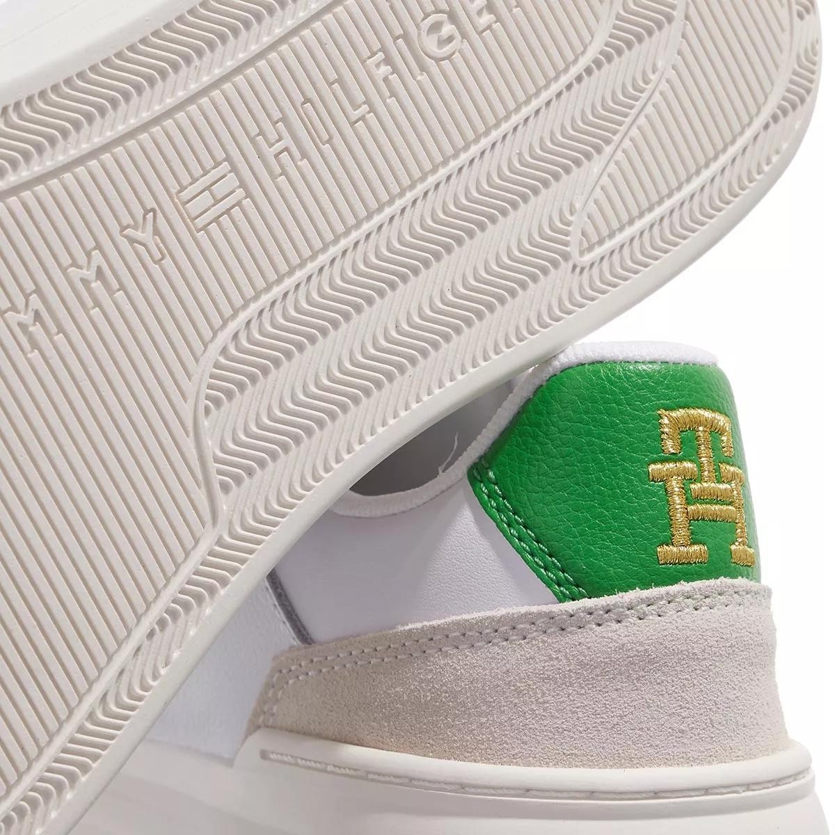 TOMMY HILFIGER Freizeit Schnürer weiss Low-Top Sneaker