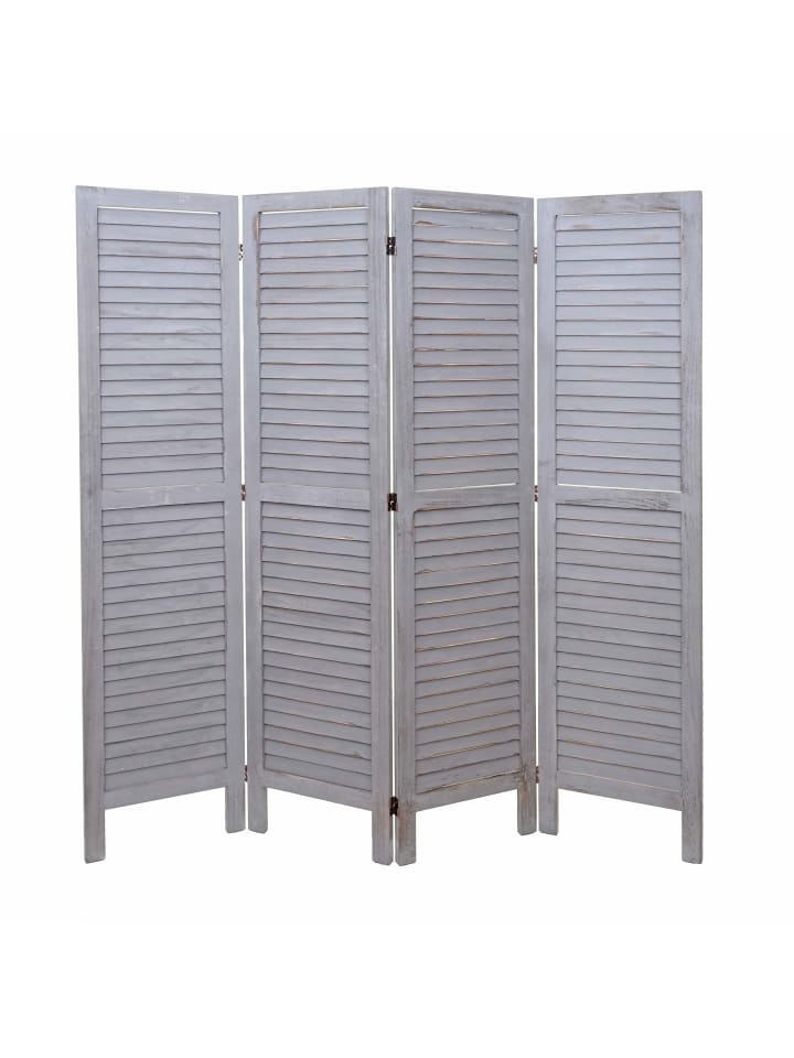 MCW Paravent G30 im Shabby-Look, Grau günstig kaufen onesize