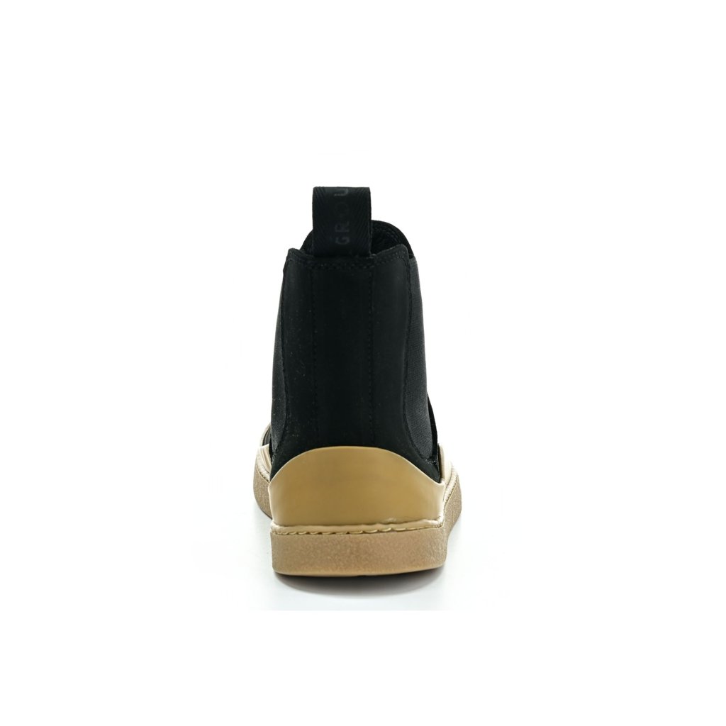 Groundies Sienna Black Camel Women Chelsea Barfußschuhe