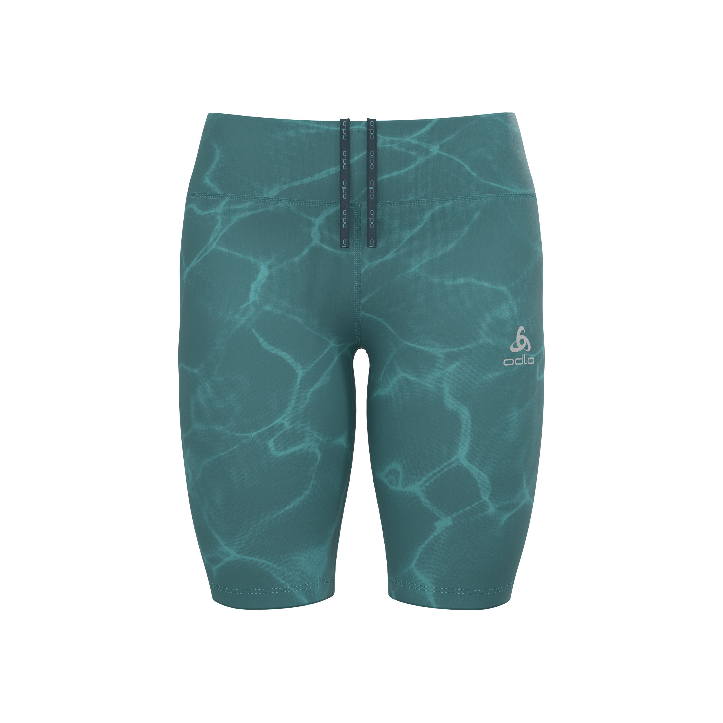 Zeroweight Print Lauftight Damen - Blaugrau