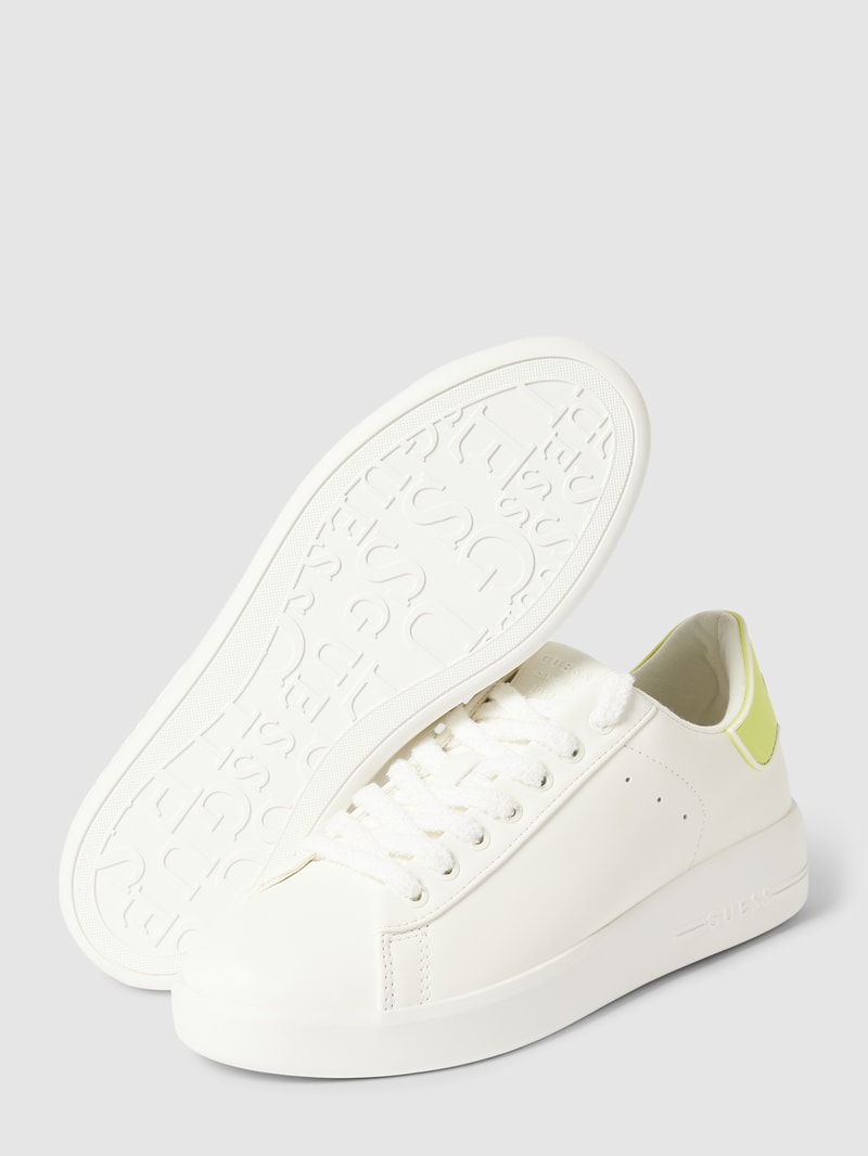 Sneaker mit Label-Details Modell 'ROCKIES' in weiß
