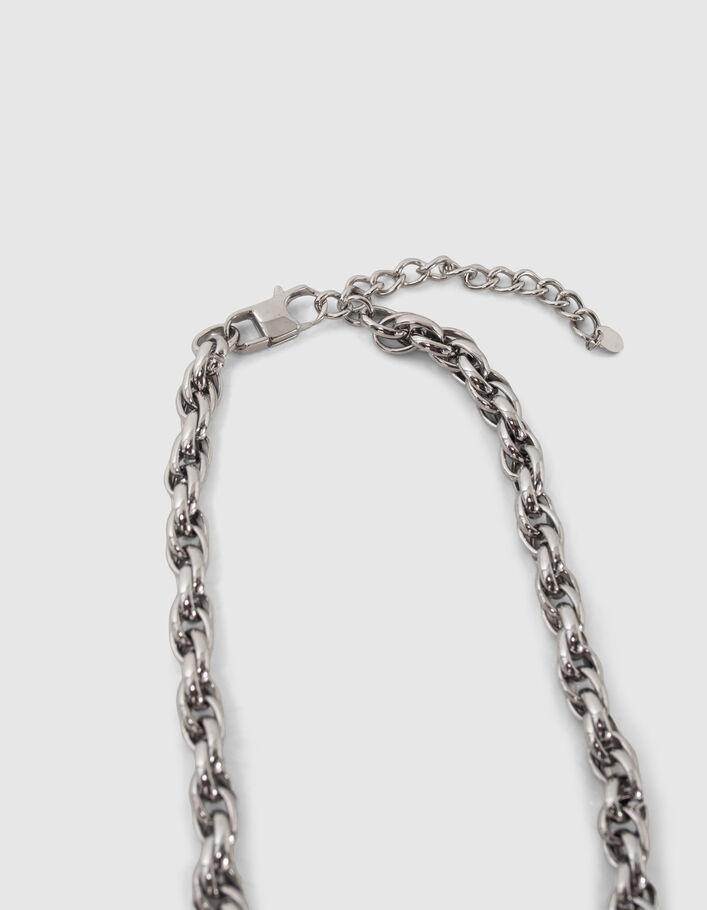 Collier maille torsadée Femme