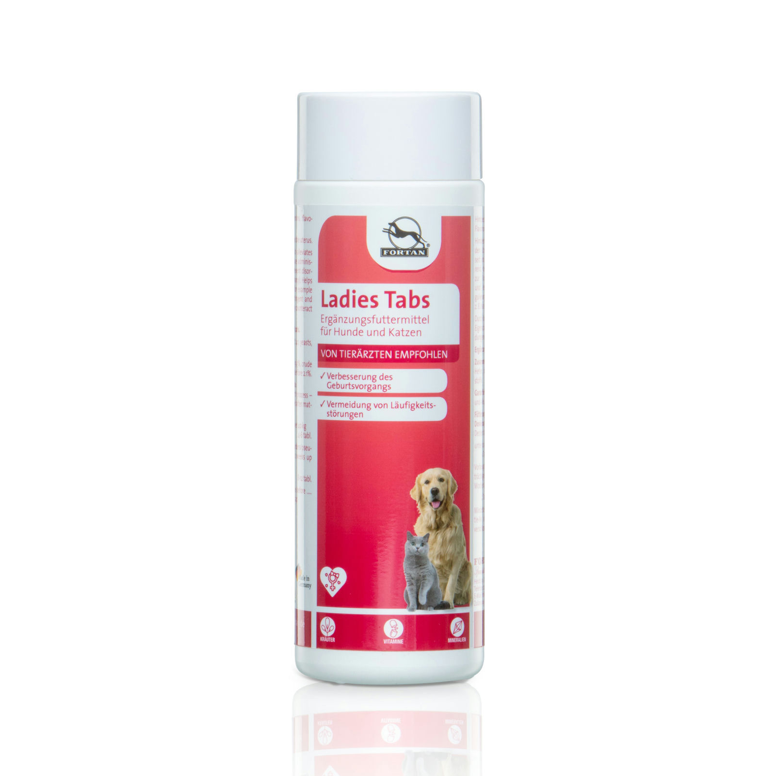 Fortan Ergänzungsfutter & Aufzucht Fortan Ladies Tabs mit Himbeerblätter-Extrakt 300 g