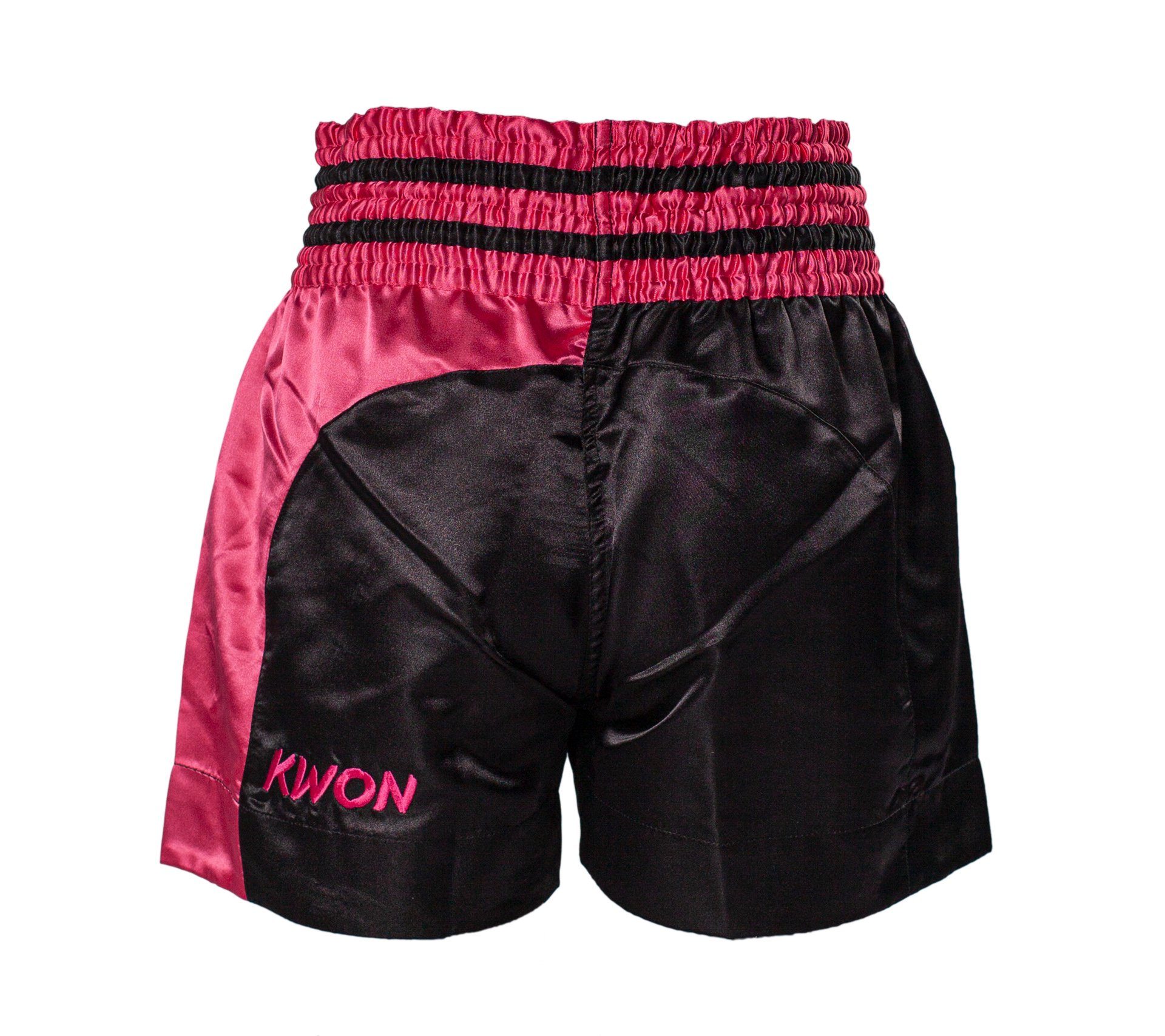 KWON Sporthose Thaiboxhose Damen Girl Muay Thai Shorts Kickboxen kurz magenta pink (Stück) Edler Look, traditioneller Schnitt, Sterne, kräftige Farben