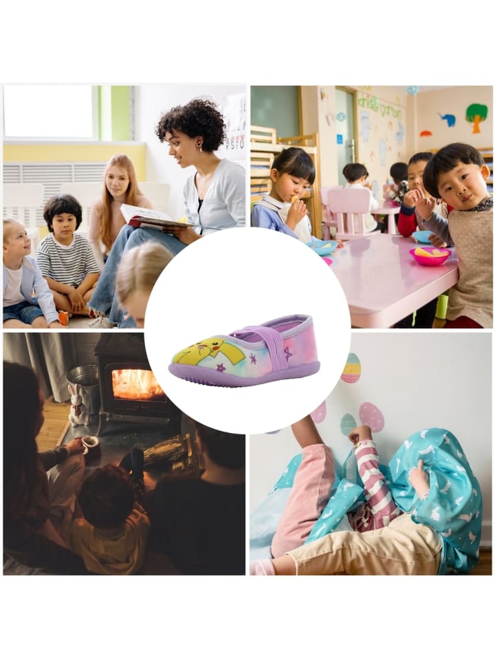 Pokémon Hausschuhe mit Pokémon Pikachu und Jigglypuff Motiv, in Lila, Ballerina design günstig kaufen