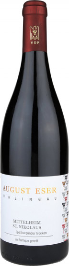 2015 Mittelheim St.Nikolaus Spätburgunder -Barrique- trocken - Weingut August Eser