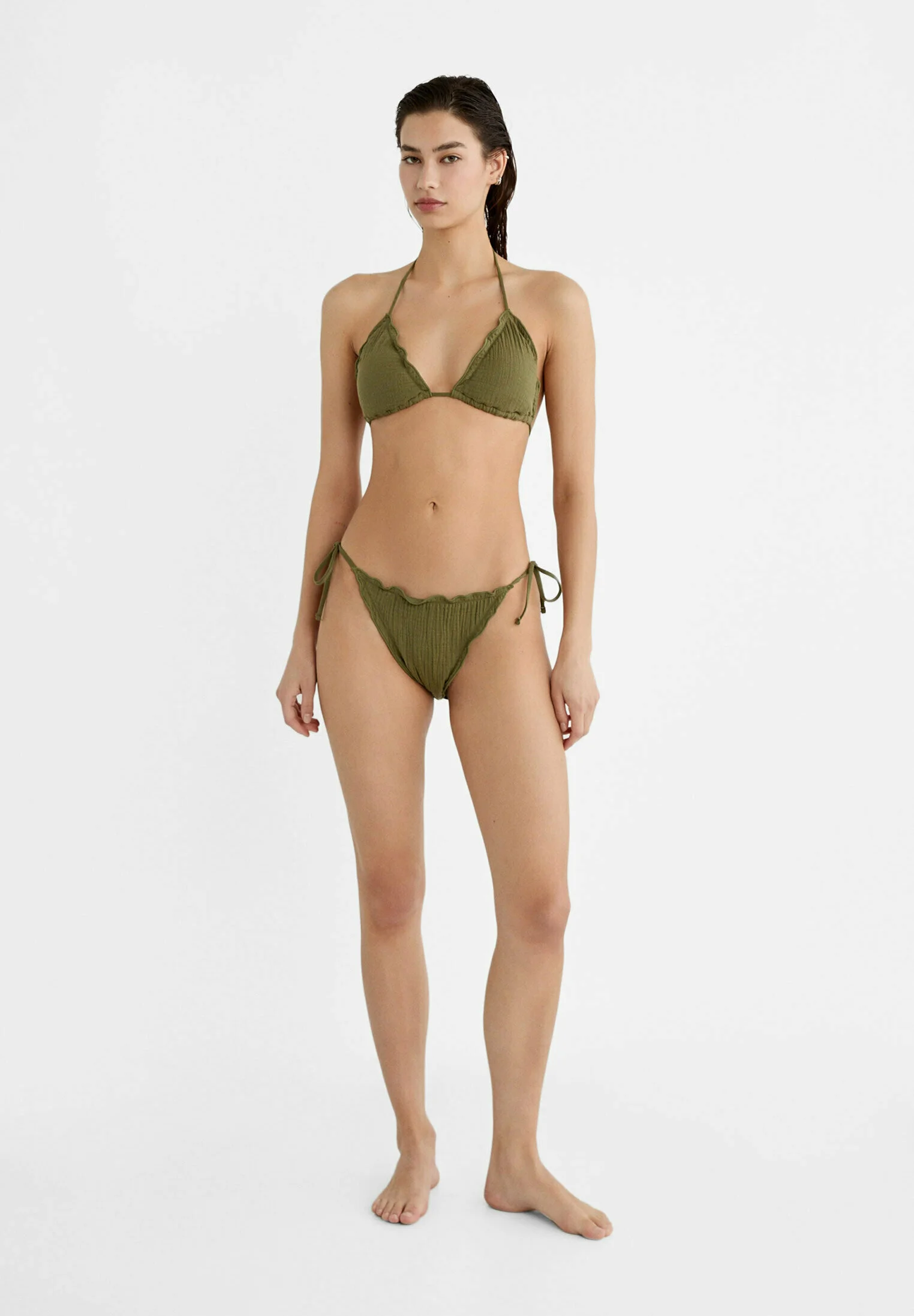 Stradivarius CURTAIN STRING - Top de bikini
