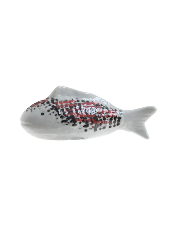 MARELIDA Teichdeko Fisch Dekofigur schwimmend Porzellan L: 15,5cm in weiß, rot günstig kaufen onesize