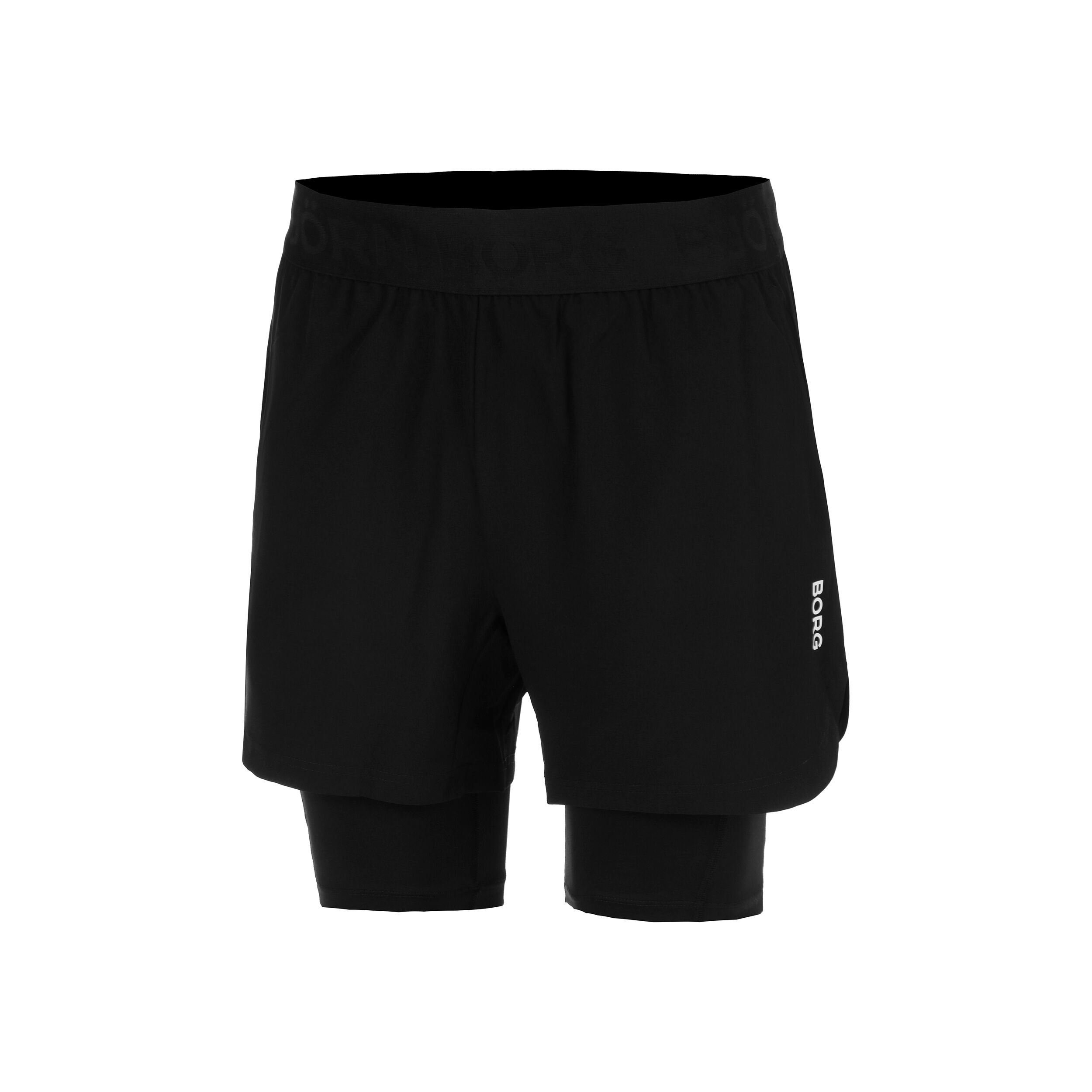 Borg 2 In 1 Shorts Herren - Schwarz