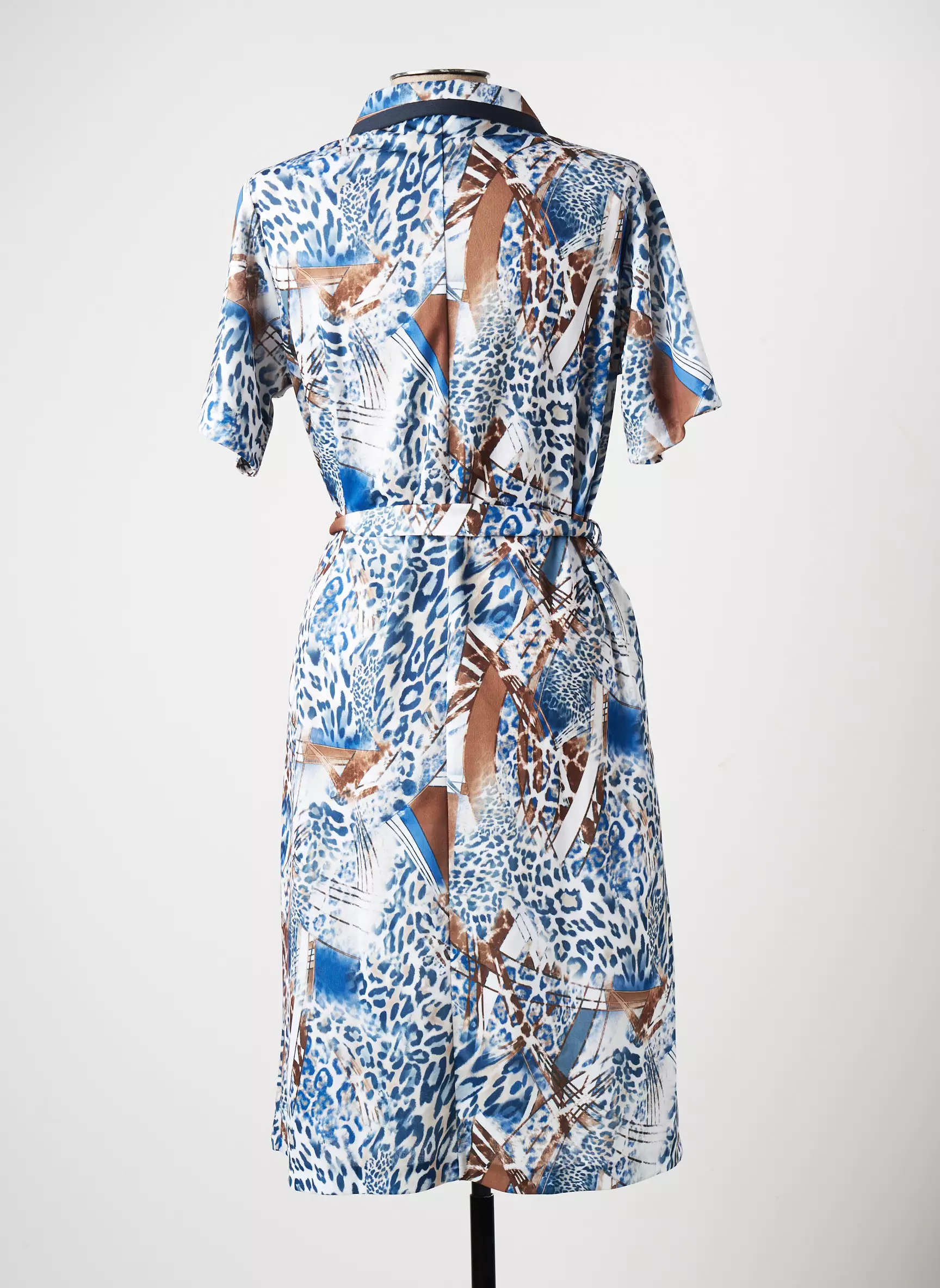 Marie De Marcille Robes Mi Longues Femme couleur bleu