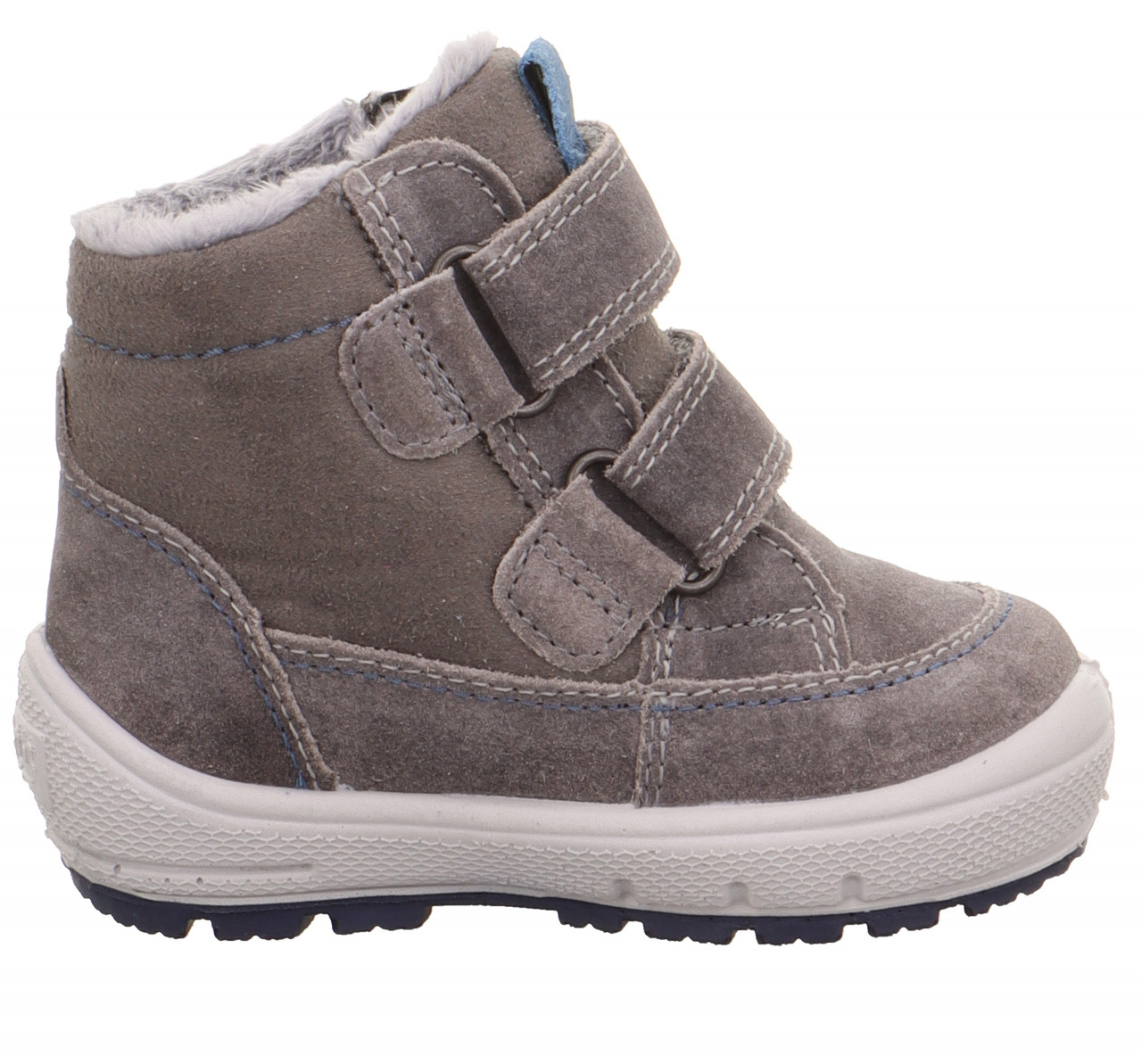 GROOVY - Grau/Blau Boots mit Klettverschluss