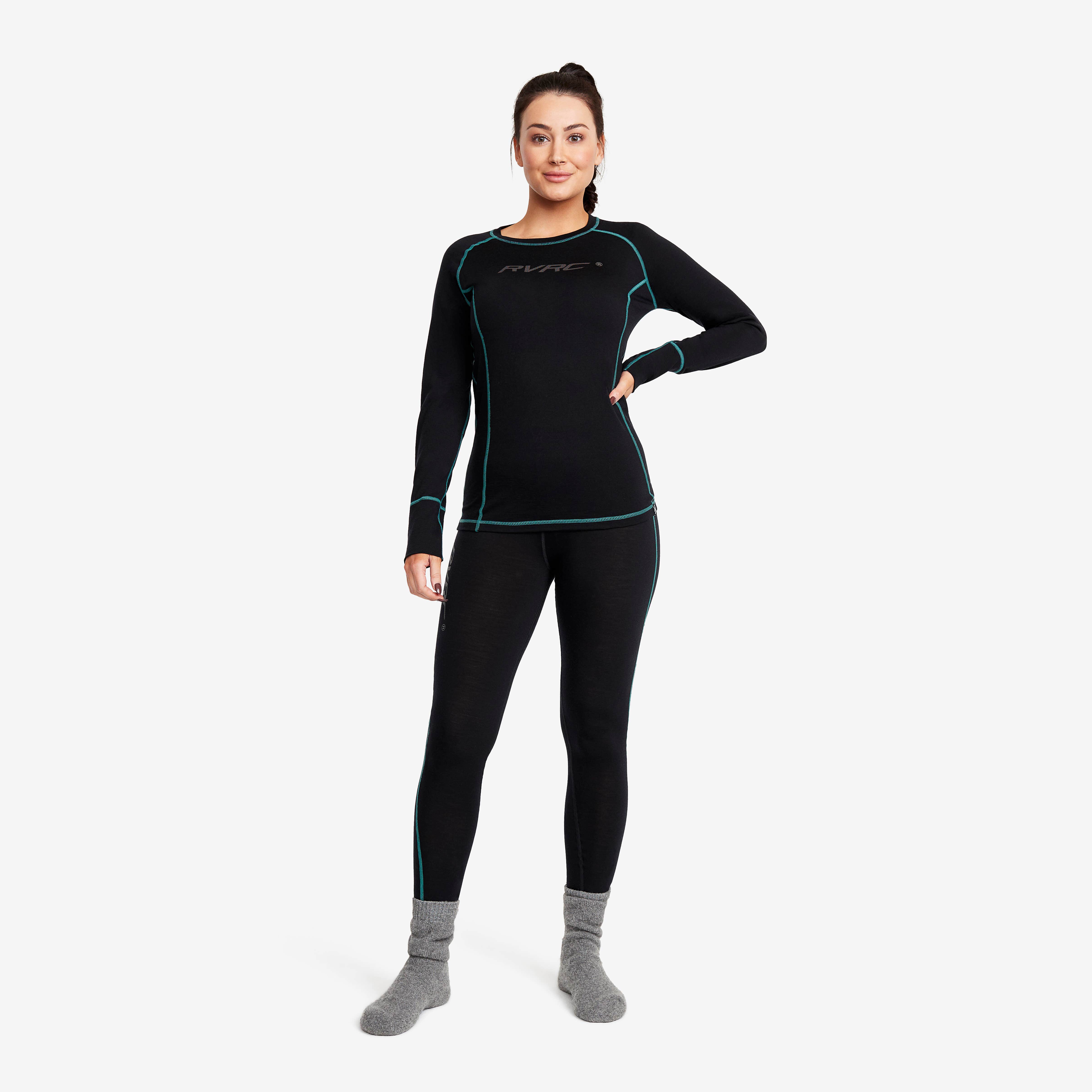 Outright Merino Pants Femme Black