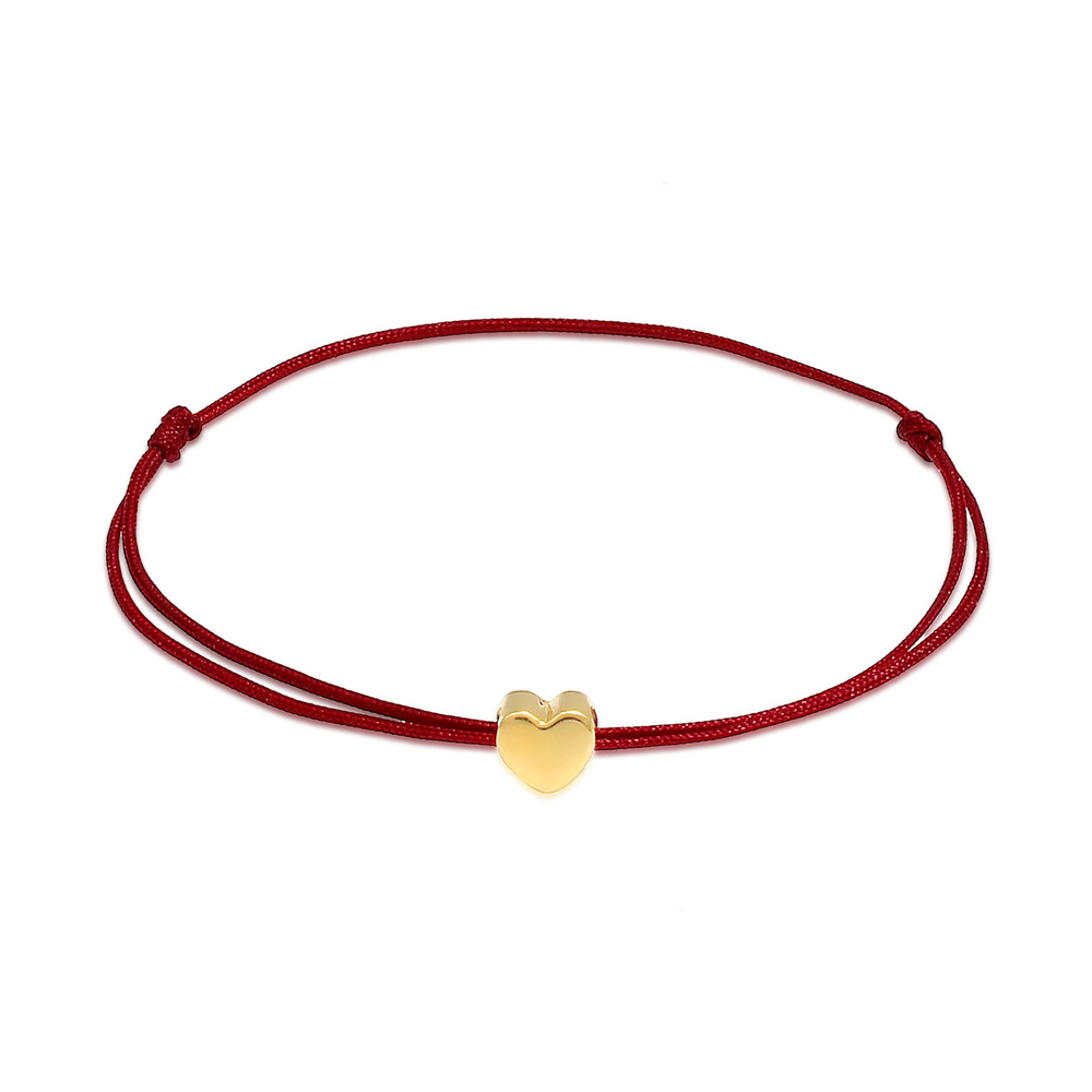Elli Elli Bracelet Femmes Pendentif Cœur Élastique Basique avec Nylon Bleu en argent s Bracelet