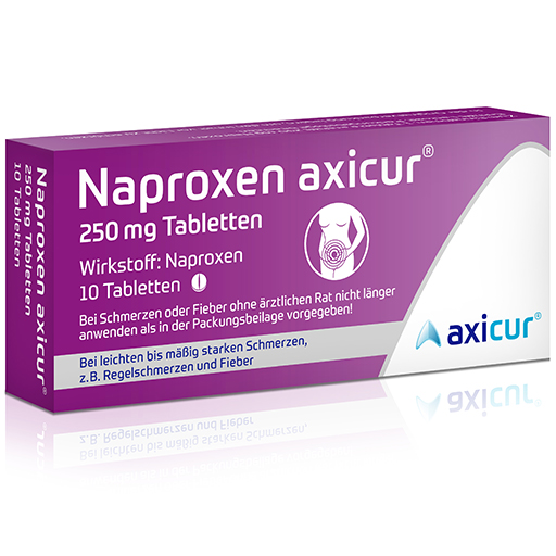 NAPROXEN axicur 250 mg Tabletten  10 St  Tabletten