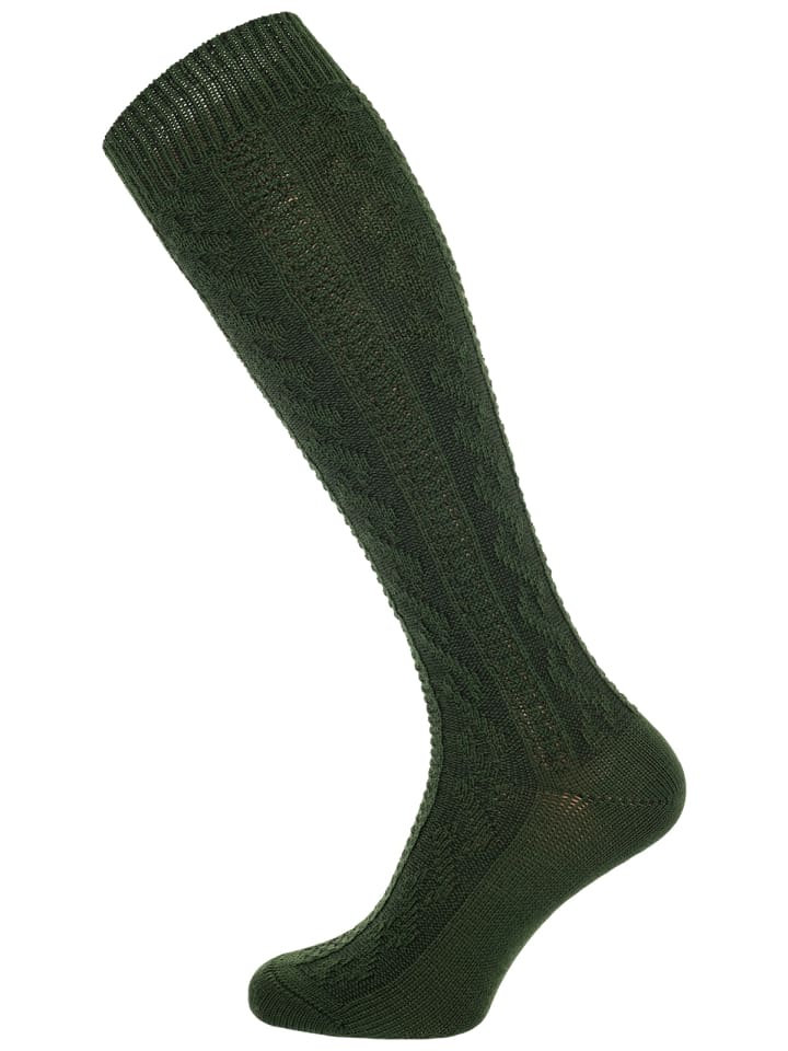 Lusana Kniestrümpfe L5L-19 in grün günstig kaufen