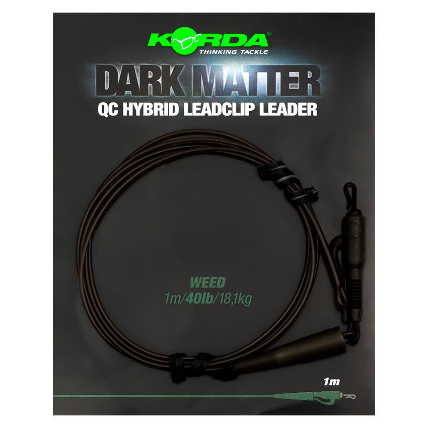 Leader Korda Dark Matter Leader 1m QC Hybrid Clip