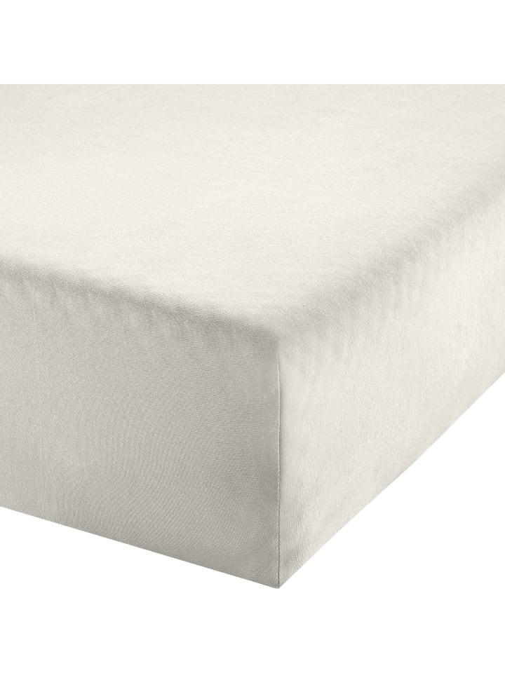 Erwin Müller Single-Jersey Boxspringbett-Spannbettlaken Freising in weiß günstig kaufen