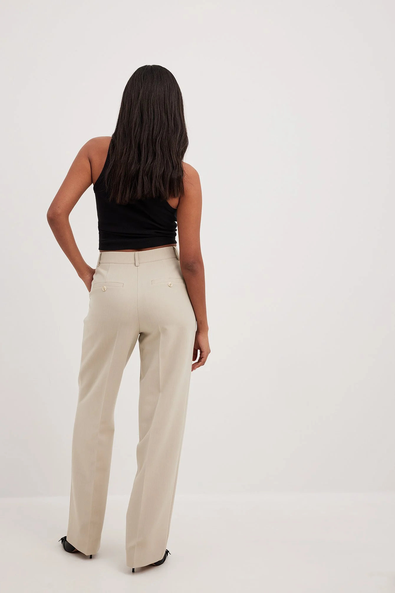 Anzughose mit mittelhoher Taille