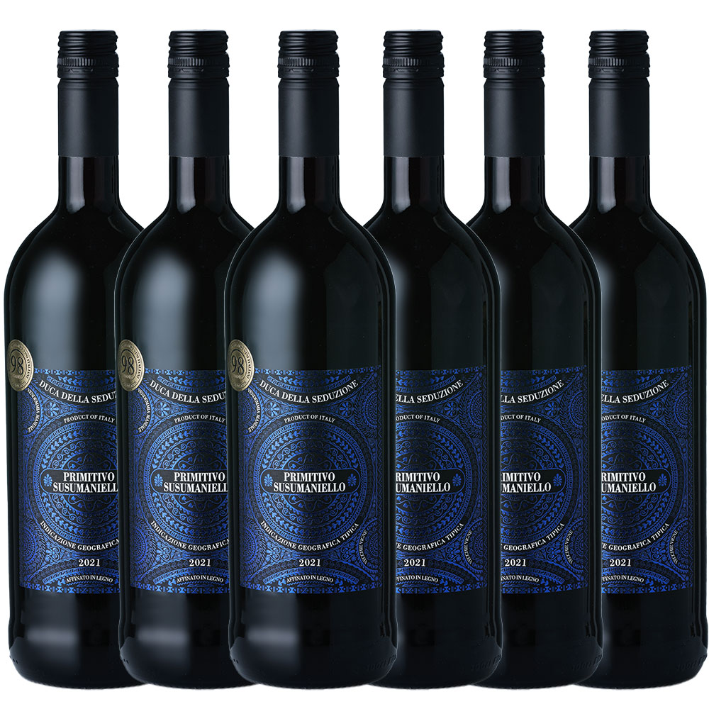 Duca Della Seduzione Primitivo Salento IGT - Italien, halbtrocken  33% gratis, 6er Karton