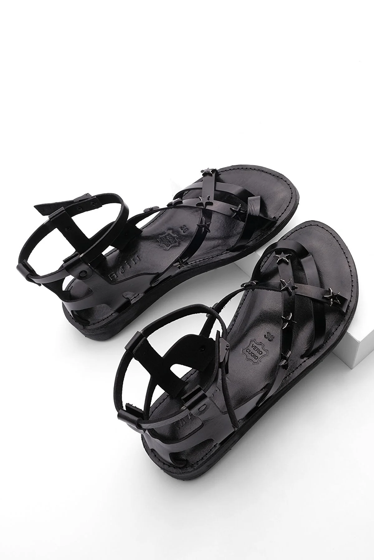 Marjin  Sandalette - Schwarz - Flacher Absatz