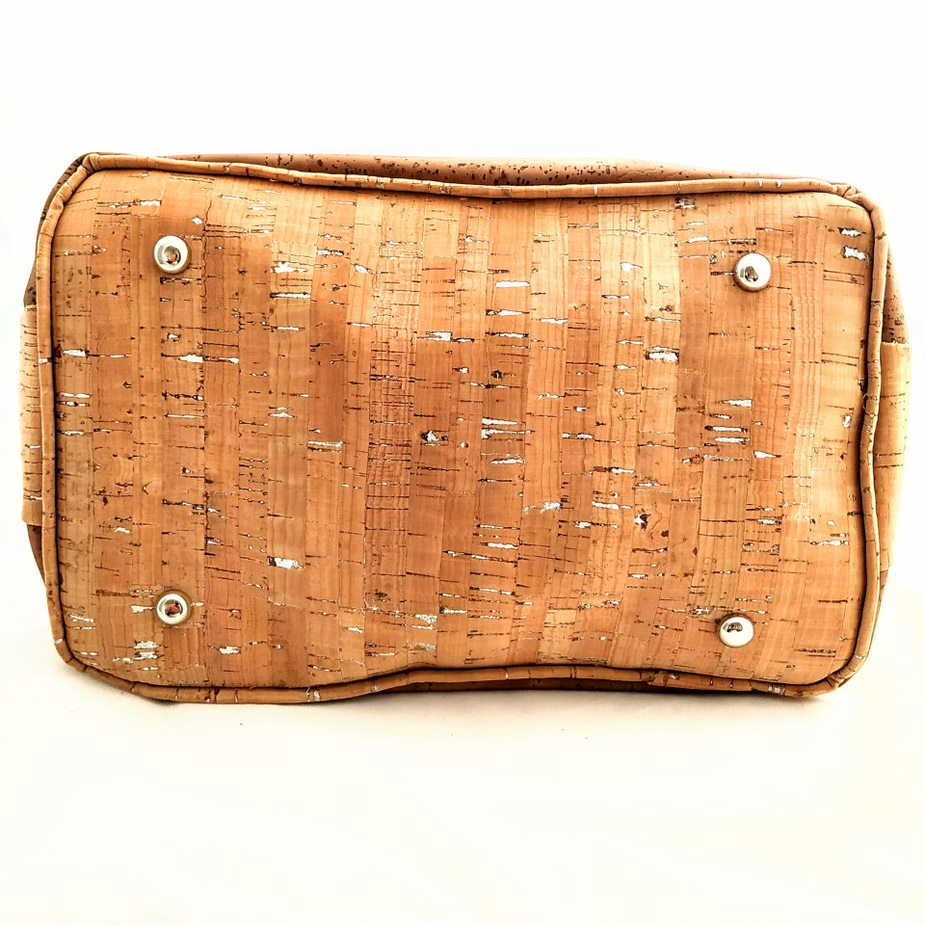 TIKIWE Handtaschen braun Totebag aus Kork