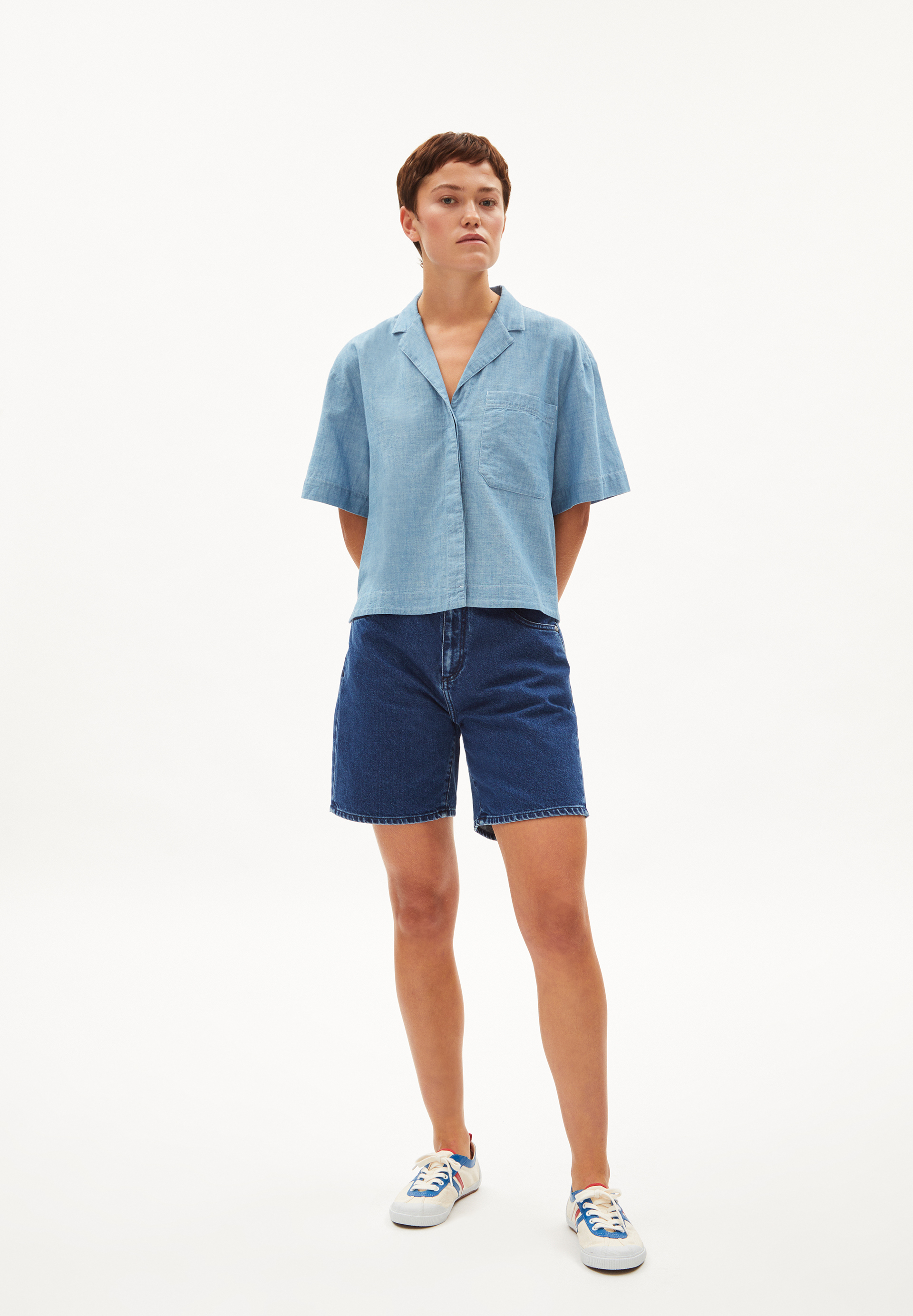 Bluse Loose Fit aus Bio-Baumwolle