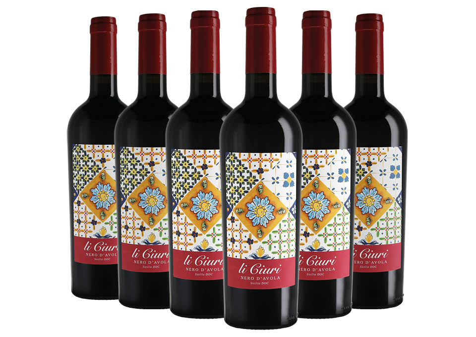 Sicilia Nero d'Avola DOC 2021 Li Ciuri 6 bouteilles de 0,75 ℓ