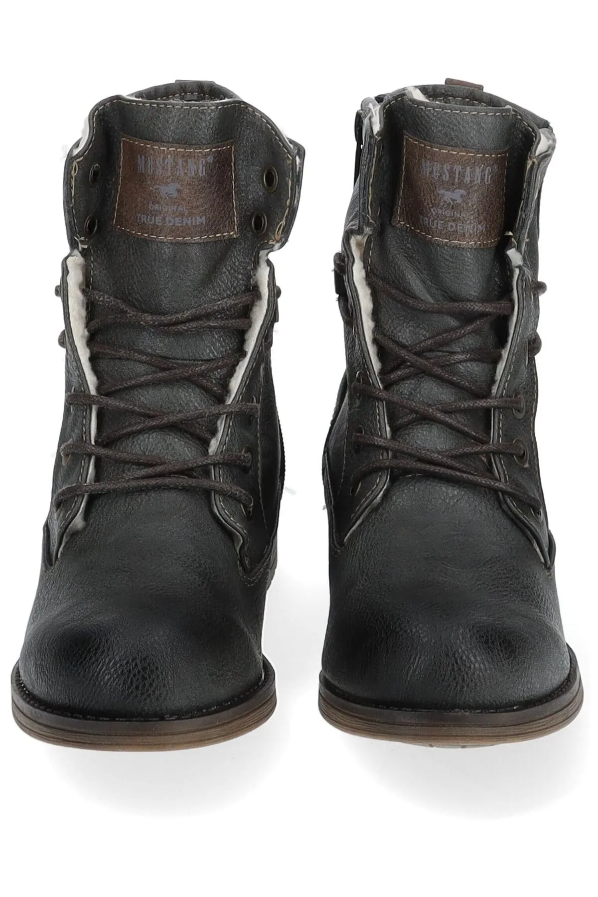 Mustang  Stiefelette - Grau - Blockabsatz