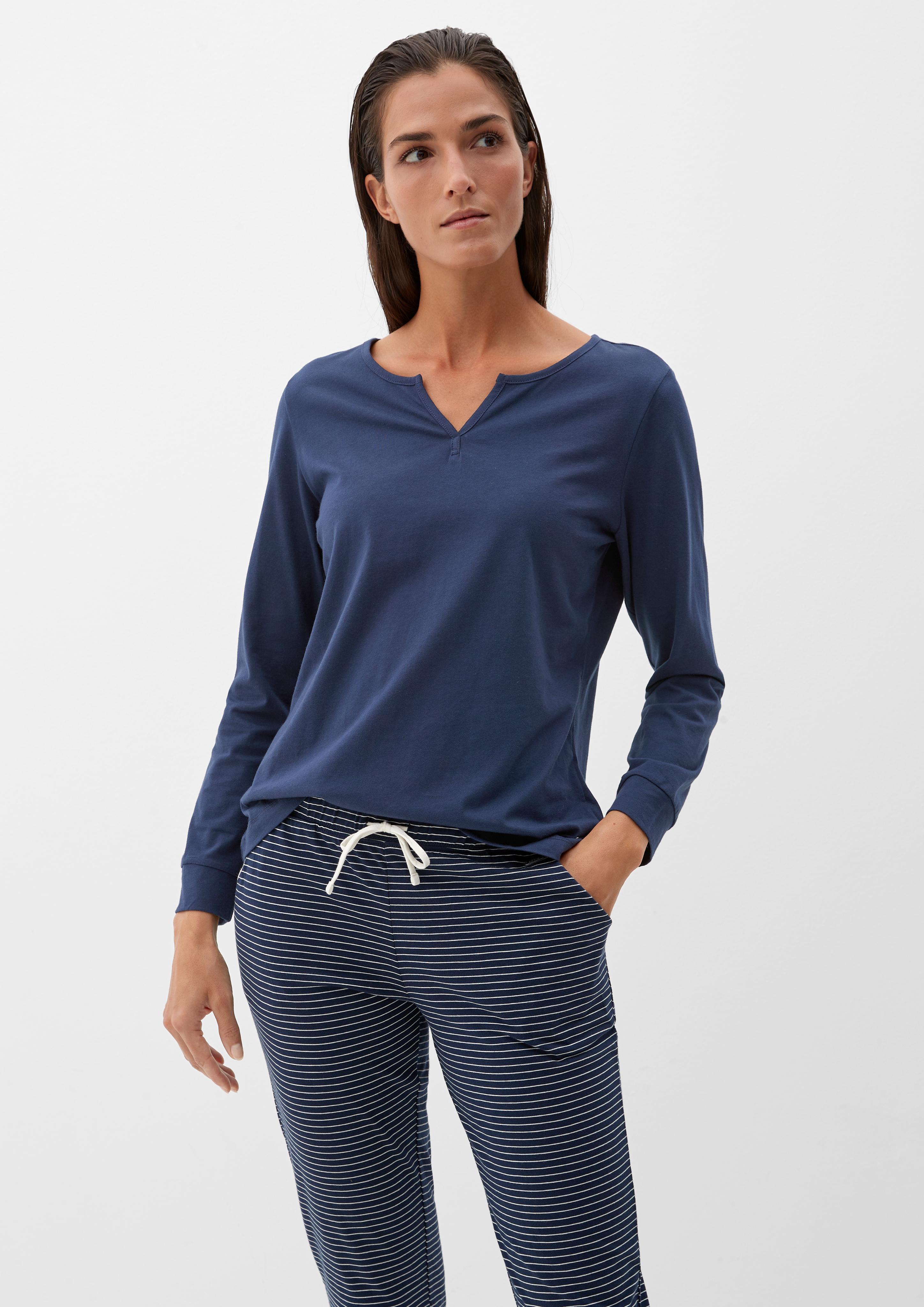 Pyjamashirt aus Baumwolljersey  6006276-5800